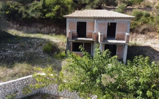 Hillside Unfinished House Near Myrtos Beach