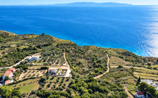 Cliffside Plot with Approved Villa Project in Southern Kefalonia